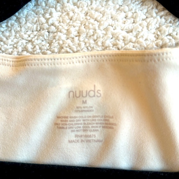 NUUDS scoop neck bodysuit in ‘bone’. Worn once. $28 size M - Picture 2 of 2
